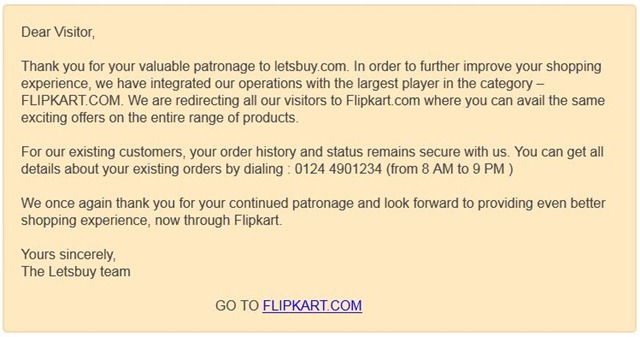 flipkart acquires letsbuy